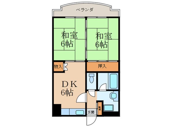 シャルマンハイツ下曽根の物件間取画像